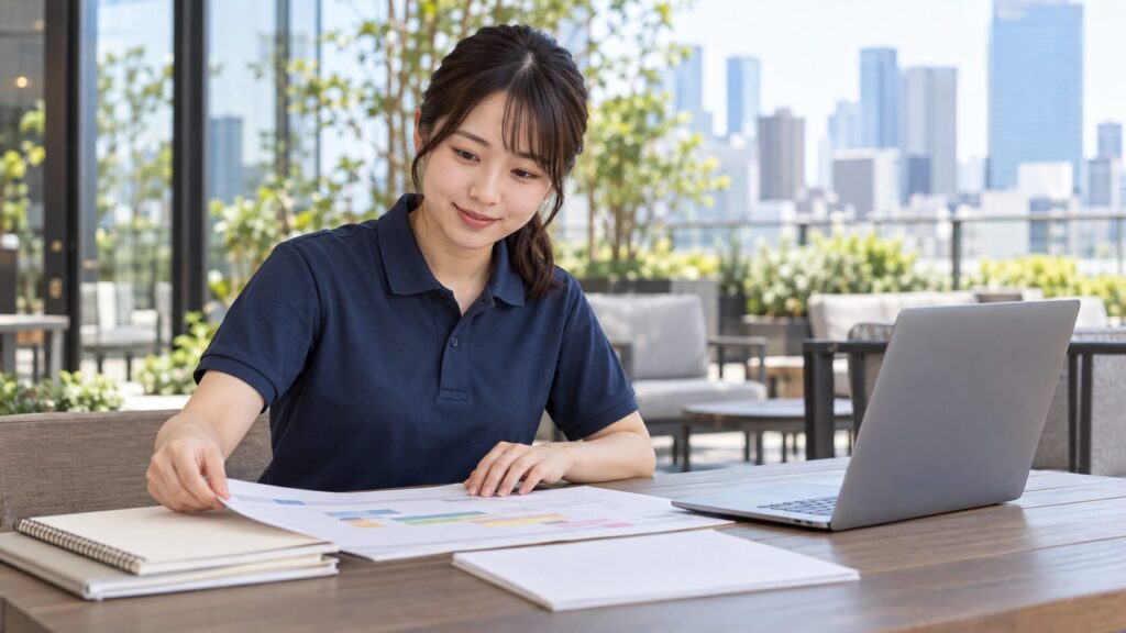 新卒採用の年間計画を相談・確認するイメージ